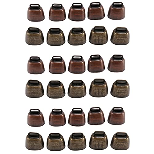 Mauedest 30 Stück Kuh Schaf Kleine Glocken in, Kuhglocke Retro Glocke für Schaf Kupfer , Kuh Glocken Lärm Maker Mauedest 30 Stück Kuh Schaf Kleine Glocken in, Kuhglocke Retro Glocke für Schaf Kupfer , Kuh Glocken Lärm Maker von Mauedest