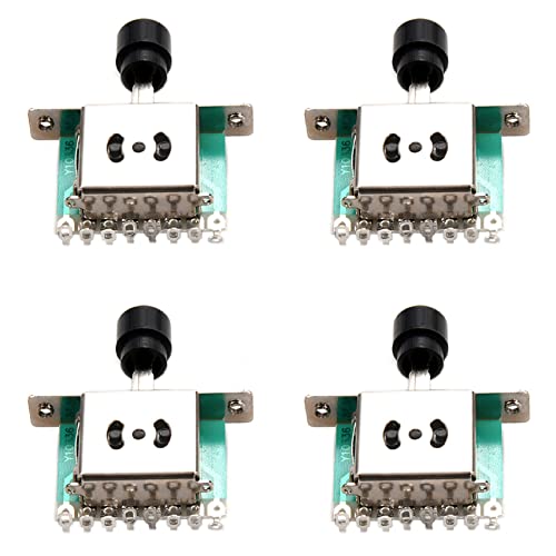 Mauedest 4 Schalter mit 3 Wegen, Pickup für Gitarre, Hebelschalter für elektrische Gitarre, Tele Mauedest 4 Schalter mit 3 Wegen, Pickup für Gitarre, Hebelschalter für elektrische Gitarre, Tele von Mauedest