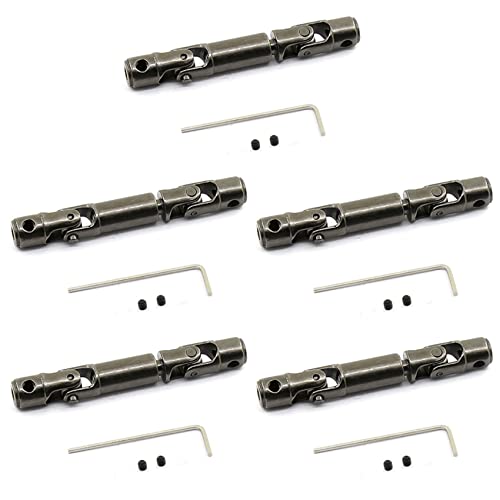Mauedest 5 x Upgrade Kurbelwelle CVD in Metall für D12 C14 C24 B14 B24 B16 B36 MN D90 MN99S von Mauedest