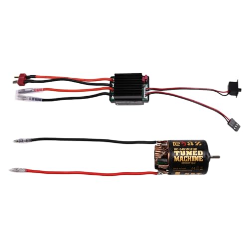 Mauedest 540 Bürstenmotor 55T ESC Geschwindigkeitsregler Kombinationsset Climb Drift Racing für 1/10 RC Crawler/Boot Mauedest 540 Bürstenmotor 55T ESC Geschwindigkeitsregler Kombinationsset Climb Drift Racing für 1/10 RC Crawler/Boot von Mauedest