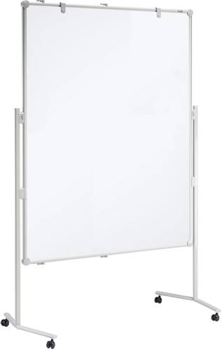 Maul Moderationstafel (B x H) 120cm x 150cm Whiteboard Weiß Inkl. Ablageschale, Inkl. Blockhalter, von Maul
