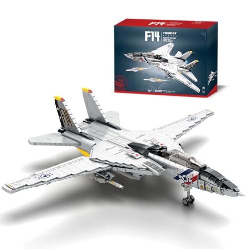 F14 Tomcat Kampfjet Blockmodell, Großes Modell, 14+ Jungen, Männer, kompatibel mit Lego, 1600PCS F14 Tomcat Kampfjet Blockmodell, Großes Modell, 14+ Jungen, Männer, kompatibel mit Lego, 1600PCS von Mavo brix