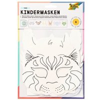Folia Kindermasken Tiere zum Ausmalen aus Pappe 6 Stück von Max Bringmann KG