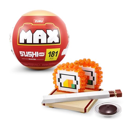 MAX Premium Sushi Bar Collection (California Roll) von ZURU, Klemmbausteine für Teenager, Erwachsene und Sammler von Max Build More