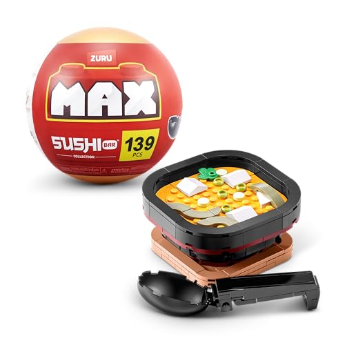MAX Premium Sushi Bar Collection (Miso Soup) von ZURU, Klemmbausteine für Teenager, Erwachsene und Sammler von Max Build More