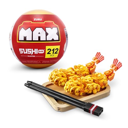 MAX Premium Sushi Bar Collection (Tempura) von ZURU, Klemmbausteine für Teenager, Erwachsene und Sammler von Max Build More