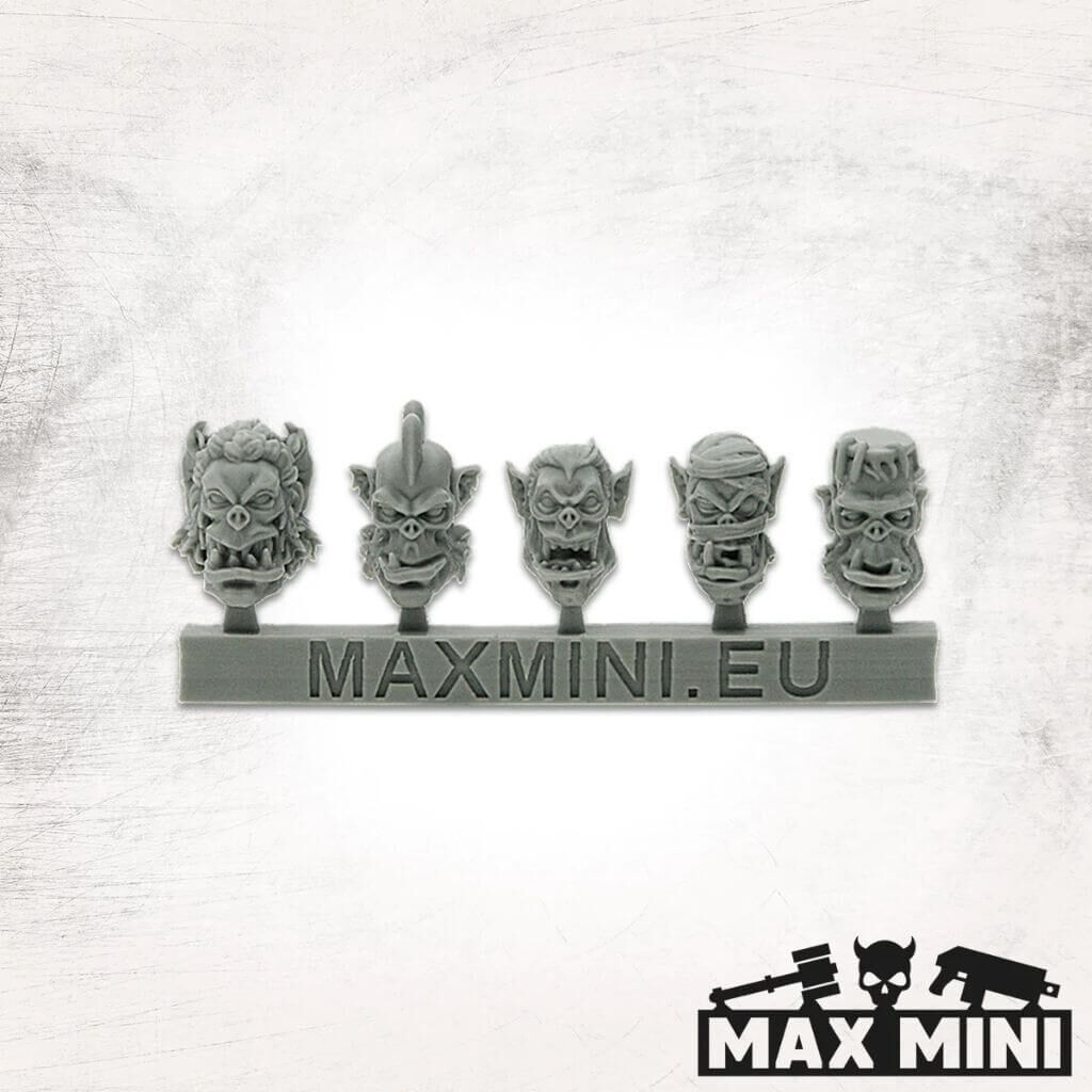 'Monster Orcs Heads (10)' von Max Mini