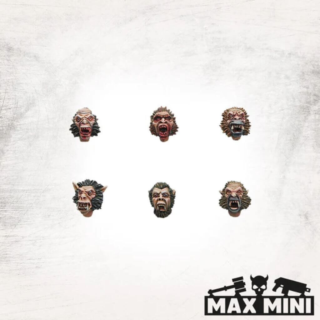 'Werewolf heads (10)' von Max Mini