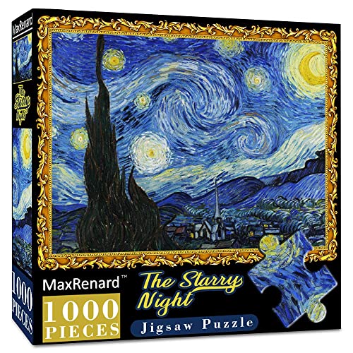MaxRenard 1000 Teile Puzzle für Erwachsene Sternennacht Puzzle 1000 Teile Van Gogh Puzzle Coole Klassische berühmte Gemälde MaxRenard 1000 Teile Puzzle für Erwachsene Sternennacht Puzzle 1000 Teile Van Gogh Puzzle Coole Klassische berühmte Gemälde von MaxRenard