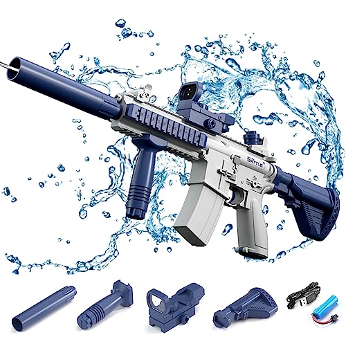 Maxee Elektrische Wasserpistole, M416 EIN-Knopf Automatische Spritzpistolen, Spielzeug Wasserpistole für Kinder Erwachsene Sommer Schwimmbad Party Strand im Freien Maxee Elektrische Wasserpistole, M416 EIN-Knopf Automatische Spritzpistolen, Spielzeug Wasserpistole für Kinder Erwachsene Sommer Schwimmbad Party Strand im Freien von Maxee