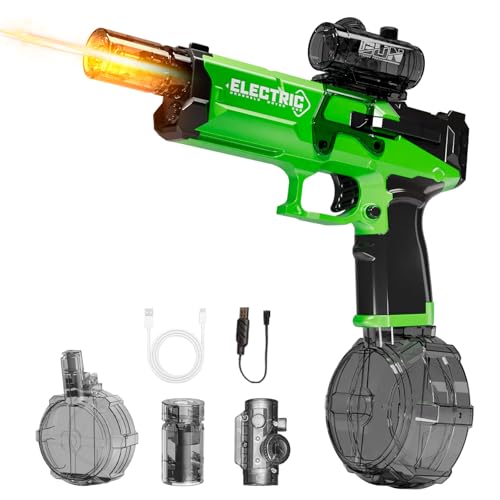 Maxee Elektrische Wasserpistole mit Mündungslicht, Automatische Wasserpistole mit 7-8 M Großer Reichweite, Wiederaufladbar Wasserpistole, Water Gun für Kinder/Erwachsene Sommer Schwimmbad, Strand Maxee Elektrische Wasserpistole mit Mündungslicht, Automatische Wasserpistole mit 7-8 M Großer Reichweite, Wiederaufladbar Wasserpistole, Water Gun für Kinder/Erwachsene Sommer Schwimmbad, Strand von Maxee