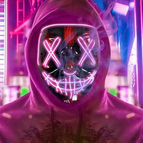 Maxee LED Maske Halloween mit 3 Beleuchtungs Modi, Beleuchtung Grusel Grimasse Maske,Leuchtende Halloween Maske, Horror Totenkopf Maske für Fasching Kostümspiele Cosplays Partys Maxee LED Maske Halloween mit 3 Beleuchtungs Modi, Beleuchtung Grusel Grimasse Maske,Leuchtende Halloween Maske, Horror Totenkopf Maske für Fasching Kostümspiele Cosplays Partys von Maxee