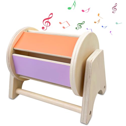 Maxentico Montessori Spielzeug ab 6 Monate, Holzspielzeug Baby, Wooden Holz Spinning Drum Toys, Spinntrommel für Babys 1 Jahre Alt, für Mädchen, Kleinkinder Beste Geschenkidee Kinderspielzeug Maxentico Montessori Spielzeug ab 6 Monate, Holzspielzeug Baby, Wooden Holz Spinning Drum Toys, Spinntrommel für Babys 1 Jahre Alt, für Mädchen, Kleinkinder Beste Geschenkidee Kinderspielzeug von Maxentico