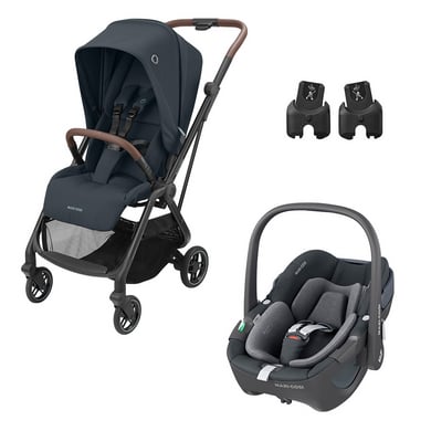 MAXI COSI Kinderwagean Leona und Babyschale Pebble 360 Essential Graphite inklusive Adapter MAXI COSI Kinderwagean Leona und Babyschale Pebble 360 Essential Graphite inklusive Adapter von Maxi Cosi