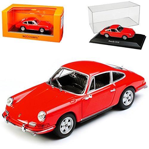 Porsche 911 S Coupe Urmodell Orange Rot 1963-1973 1/43 Minichamps Maxichamps Modell Auto von Maxichamps Minichamps