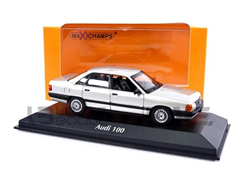 Maxichamps 940015202 1:43 Audi 100-1990 Silber Metallic Sammlerstück Miniaturauto Silber von MAXICHAMPS