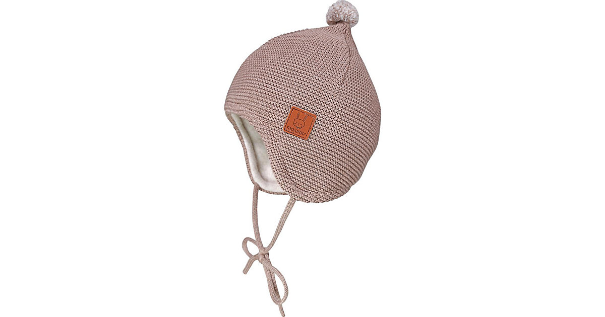 Baby Mütze braun Gr. 45 von Maximo