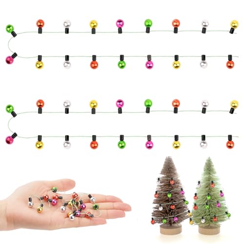 2 Stücke Wichtel Lichterkette Miniatur, 90cm Wichtel Zubehör Lichterkette, Puppenhaus Zubehör, Miniatur Bunte Lampe für Weihnachtsdeko Puppenhaus Möbel, Kinder Geschenk 2 Stücke Wichtel Lichterkette Miniatur, 90cm Wichtel Zubehör Lichterkette, Puppenhaus Zubehör, Miniatur Bunte Lampe für Weihnachtsdeko Puppenhaus Möbel, Kinder Geschenk von Maxmoc