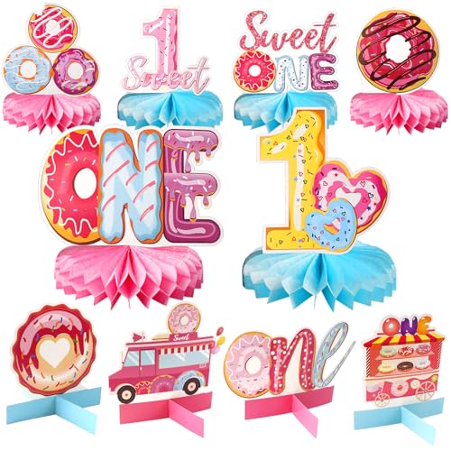 Maxqzin 10 Stück Sweet One Geburtstagsparty-Dekorationen, Geburtstag, Waben-Mittelstück, Party-Dekoration, Sweet One Tafelaufsätze für den 1. Geburtstag, Dekoration, Thema für Mädchen, Babyparty Maxqzin 10 Stück Sweet One Geburtstagsparty-Dekorationen, Geburtstag, Waben-Mittelstück, Party-Dekoration, Sweet One Tafelaufsätze für den 1. Geburtstag, Dekoration, Thema für Mädchen, Babyparty von Maxqzin