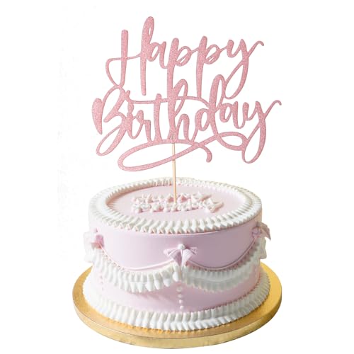 Maxqzin Happy Birthday Cake Topper Pink Cake Topper Birthday Cake Topper Glitter Happy Birthday Cake Bunting Decor for Celebrating Happy Birthday Anniversary Theme Party Cake Decorations Supplies Maxqzin Happy Birthday Cake Topper Pink Cake Topper Birthday Cake Topper Glitter Happy Birthday Cake Bunting Decor for Celebrating Happy Birthday Anniversary Theme Party Cake Decorations Supplies von Maxqzin