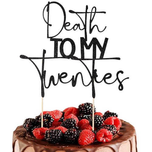 Tortenaufsatz mit Aufschrift "Death to My Thirties", "Rip To My 30s Birthday", Dekoration für Beerdigung, Geburtstagsparty, Dekoration, Aufschrift "Death to My Youth Cheer to 40 Years/Happy 40th Tortenaufsatz mit Aufschrift "Death to My Thirties", "Rip To My 30s Birthday", Dekoration für Beerdigung, Geburtstagsparty, Dekoration, Aufschrift "Death to My Youth Cheer to 40 Years/Happy 40th von Maxqzin
