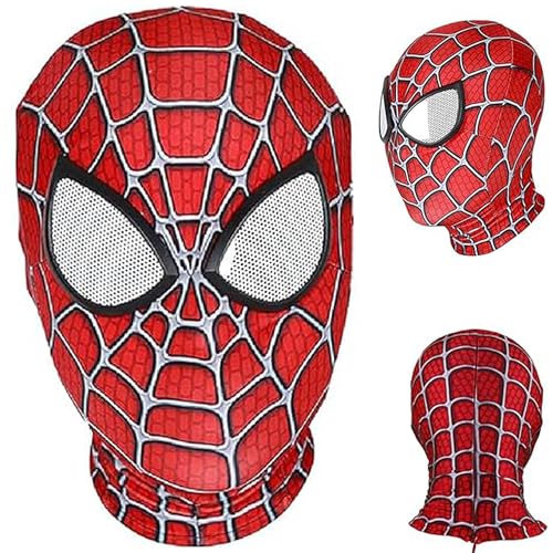 Spinnenmasken für Kinder und Erwachsene, 3D-Druck, Lycra-Spinnenmaske für Kinder, Jungen, Mädchen, Erwachsene, Halloween-Kostüm, Weihnachten, Geburtstag, Cosplay, Themenparty, Requisiten von Maxricus