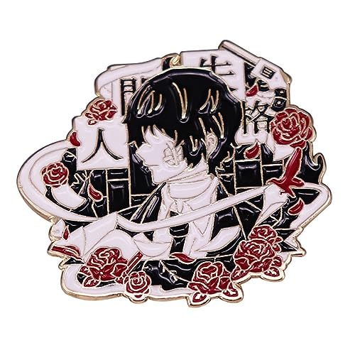 Bungo Stray Dog Brooches Dazai Fanzine Figur Metall Abzeichen Brosche Cosplay Accessories Für Fan von MayDee