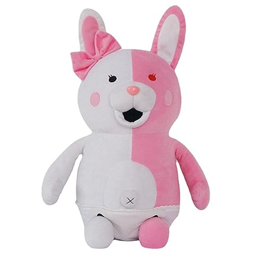 Danganronpa Plüschtiere, Schwarzer Bär Rosa Bär Plüschpuppe, 25cm Cartoon Stoffpuppe Für Männer Frauen (B) von MayDee