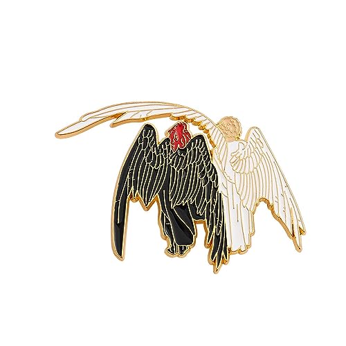 Good Omens Metall Abzeichen Anstecknadel Accessoires Für Kleidung, Good Omens Fanzine Badge Engel Und Dämonen von MayDee