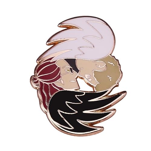 Good Omens Metall Abzeichen Anstecknadel Accessoires Für Kleidung, Good Omens Fanzine Badge Engel Und Dämonen Good Omens Metall Abzeichen Anstecknadel Accessoires Für Kleidung, Good Omens Fanzine Badge Engel Und Dämonen von MayDee