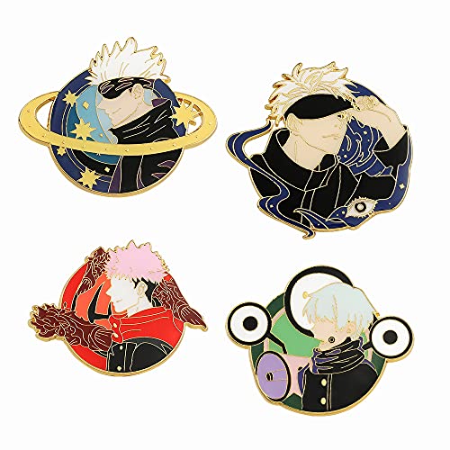 Jujutsu Kaisen Anime Abzeichen 5t5 Anime Figur Cosplay Schmuck Accessoires Für Fan Sammlung Kleidung Tasche Dekoration (4 pin) von MayDee