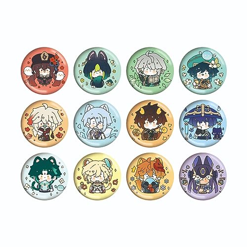 MayDee Genshin Figur Brooches, Genshin Chibi Figur Broche 12 Runde Abzeichen Aus Weißblech, 58mm Kleidung Rucksack Zubehör Für Teenager Fan Sammlungen MayDee Genshin Figur Brooches, Genshin Chibi Figur Broche 12 Runde Abzeichen Aus Weißblech, 58mm Kleidung Rucksack Zubehör Für Teenager Fan Sammlungen von MayDee
