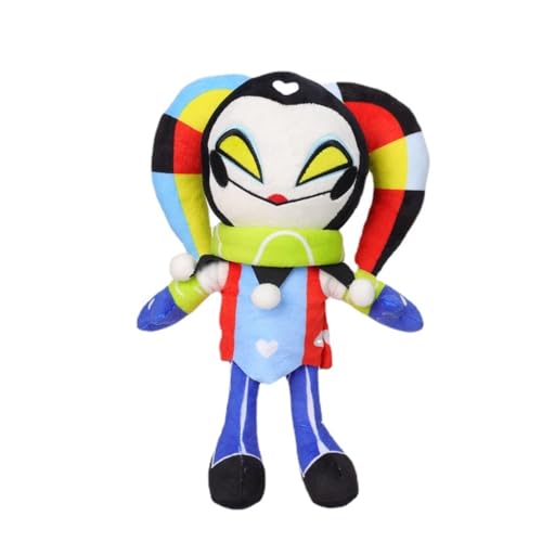 MayDee Helluva Boss Plush Weich Kuschelige Clowns Plüschtiere Süße Helluva Boss Stoffpuppen 30cm Kinder Teenager Geschenke Schlafzimmer Sofa Dekoration, Mehrfarbig von MayDee