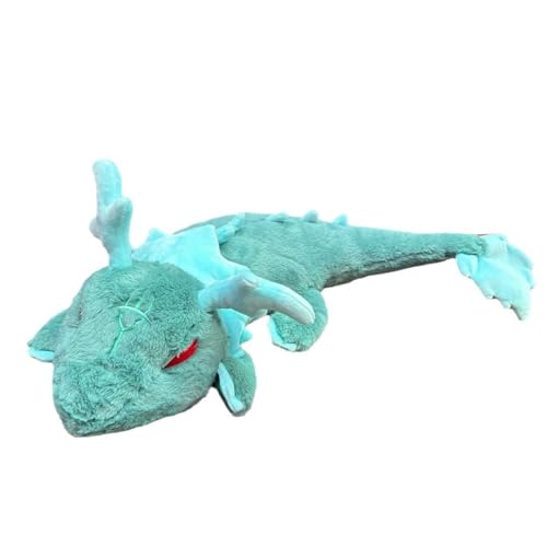 MayDee Honkai Star Rail Imbibitor Lunae Plüsch Spielzeug Drache Plush Puppets Grüner Drache Plüsch Kissen Danheng Drache 68cm Plüschtier von MayDee