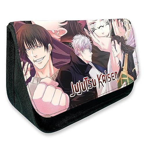 MayDee Jujutsu gojo Kaise Anime Peripherie Zipper Flap Federtasche, Full Colour Gedruckt Federmäppchen Schulbedarf (B) von MayDee