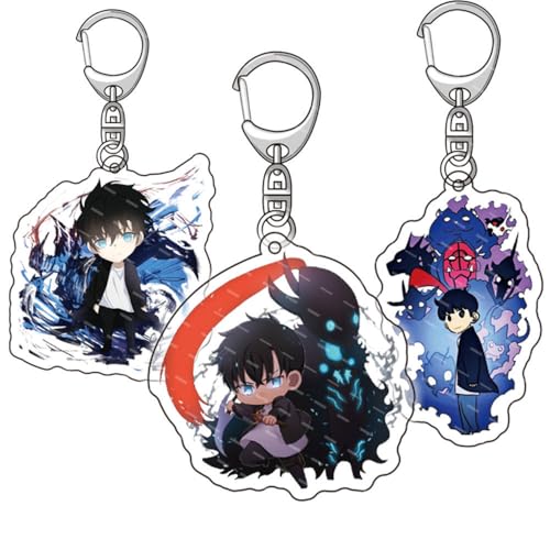 MayDee Solo Level Schlüsselanhänger Solo Levelings Anhänger Chibi Figur Keychain, 3 Acryl Jinwoo Schlüsselanhänger Für Fans MayDee Solo Level Schlüsselanhänger Solo Levelings Anhänger Chibi Figur Keychain, 3 Acryl Jinwoo Schlüsselanhänger Für Fans von MayDee