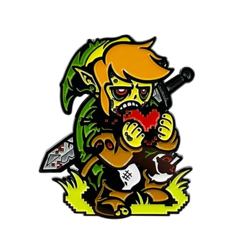 MayDee Z-lda Link Abzeichen Breath of The Wild Zombie Link Metall Abzeichen Z-lda Game Collection Buch Tasche Dekoration Brosche, Mehrfarbig MayDee Z-lda Link Abzeichen Breath of The Wild Zombie Link Metall Abzeichen Z-lda Game Collection Buch Tasche Dekoration Brosche, Mehrfarbig von MayDee