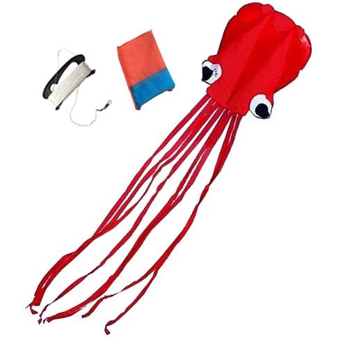 Mayco Bell Tintenfisch Tragbar rot Drachen Nylon und Polyester Stoff Perfekte Spielzeug für Kinder von Mayco Bell