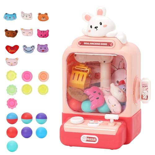Maycoly Mini Klauenmaschine für Kinder, Claw Machine mit Musik für Mädchen Mit Musik, Elektrische Klauenmaschine zum Selbermachen, Süßigkeiten Greifmaschine Krallenmaschine Spielzeug für Spiel Party von Maycoly