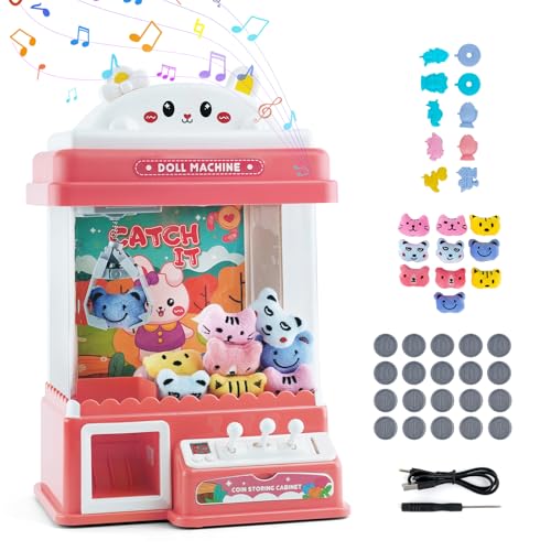 Mini Greifmaschine Candy Doll Gachapon Grabber Süßigkeiten Greifautomat mit 20 Münzschiebe und Greifarm Automat Stofftiere Vending Claw Machine für Kinder ab 3 Jahren Mini Greifmaschine Candy Doll Gachapon Grabber Süßigkeiten Greifautomat mit 20 Münzschiebe und Greifarm Automat Stofftiere Vending Claw Machine für Kinder ab 3 Jahren von Maycoly