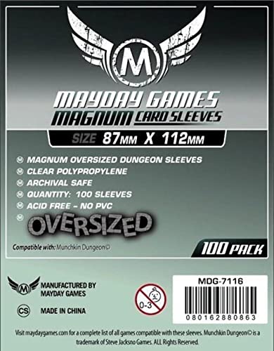 Magnum Oversized Dungeon Sleeves (100) 87 x 112mm - 7116 von Mayday