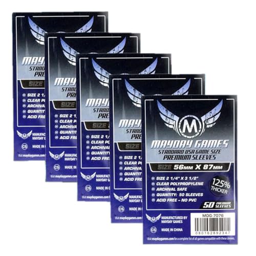 MayDay Premium Sleeves Kartenhüllen 250 Stück Vorteilspack 7076 MayDay Premium Sleeves Kartenhüllen 250 Stück Vorteilspack 7076 von Mayday Games