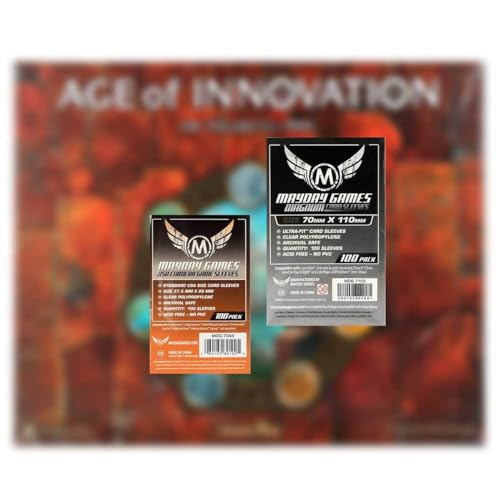 MayDay Standard Sleeves Hüllen 7044 + 7103 Vorteilspack für Age of Innovation MayDay Standard Sleeves Hüllen 7044 + 7103 Vorteilspack für Age of Innovation von Mayday Games