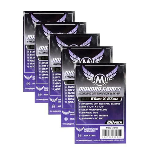 MayDay Standard Sleeves Kartenhüllen 500 Stück Vorteilspack 7040 MayDay Standard Sleeves Kartenhüllen 500 Stück Vorteilspack 7040 von Mayday Games