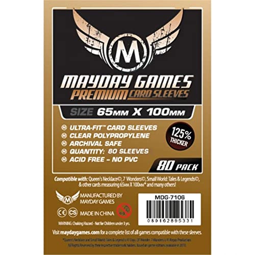 Premium Magnum Copper Sleeve (80) 65 x 100mm - 7106 von Mayday Games