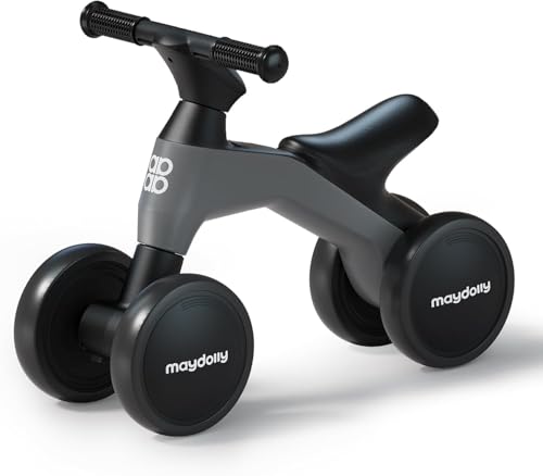 Maydolly Kinder Laufrad ab 1 Jahr, Lauflernrad Spielzeug für 10-36 Monate Baby, Erstes Fahrrad ohne Pedal mit 4 Rädern, Kleinkinder Erste Geburtstag Geschenk, Baby Spielzeug 1 Jahr,schwarz Maydolly Kinder Laufrad ab 1 Jahr, Lauflernrad Spielzeug für 10-36 Monate Baby, Erstes Fahrrad ohne Pedal mit 4 Rädern, Kleinkinder Erste Geburtstag Geschenk, Baby Spielzeug 1 Jahr,schwarz von Maydolly