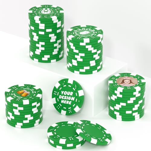 25 benutzerdefinierte Tonpokerchips für 13 Farben, 40 mm schwer, 11,5 g, Casino-Größe, individuelle Pokerchips mit Logo, Bild oder Text, individuelle Getränke-Token für Bar, Party, Golfclub oder 25 benutzerdefinierte Tonpokerchips für 13 Farben, 40 mm schwer, 11,5 g, Casino-Größe, individuelle Pokerchips mit Logo, Bild oder Text, individuelle Getränke-Token für Bar, Party, Golfclub oder von Mayertoung