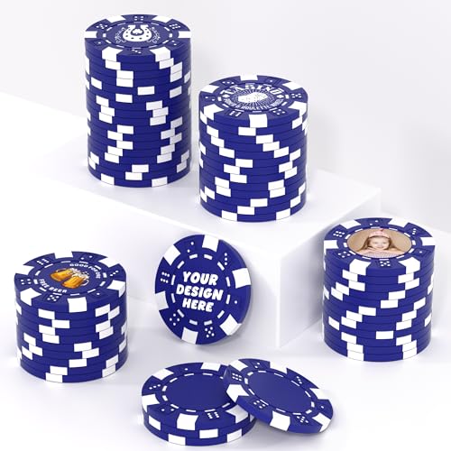 25 benutzerdefinierte Tonpokerchips für 13 Farben, 40 mm schwer, 11,5 g, Casino-Größe, individuelle Pokerchips mit Logo, Bild oder Text, individuelle Getränke-Token für Bar, Party, Golfclub oder 25 benutzerdefinierte Tonpokerchips für 13 Farben, 40 mm schwer, 11,5 g, Casino-Größe, individuelle Pokerchips mit Logo, Bild oder Text, individuelle Getränke-Token für Bar, Party, Golfclub oder von Mayertoung