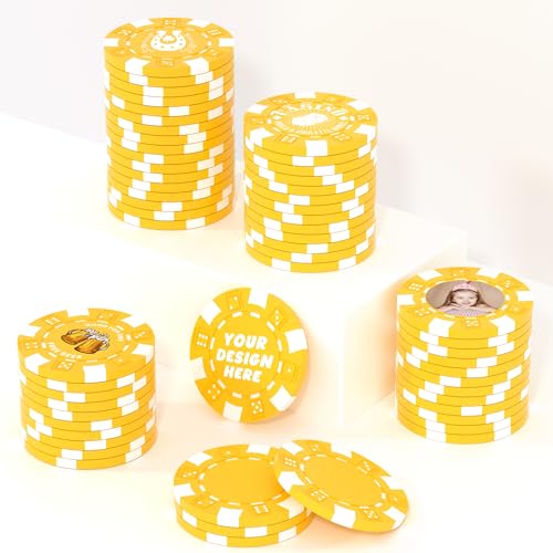 25 benutzerdefinierte Tonpokerchips für 13 Farben, 40 mm schwer, 11,5 g, Casino-Größe, individuelle Pokerchips mit Logo, Bild oder Text, individuelle Getränke-Token für Bar, Party, Golfclub oder 25 benutzerdefinierte Tonpokerchips für 13 Farben, 40 mm schwer, 11,5 g, Casino-Größe, individuelle Pokerchips mit Logo, Bild oder Text, individuelle Getränke-Token für Bar, Party, Golfclub oder von Mayertoung