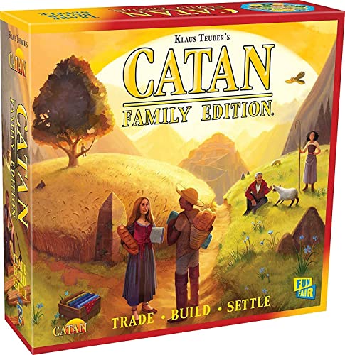 Mayfair Games Catan Familienausgabe | Brettspiel | Alter 12+ | 3-4 Spieler | 60-90 Minuten Spielzeit von CATAN